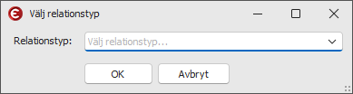 Fig 2 - Välj relationstyp